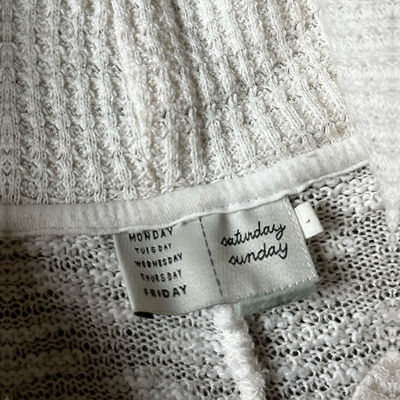 Anthropologie Saturday Sunday Almeria Hooded Cowl Top Cream Sweater - Picture 7 of 11